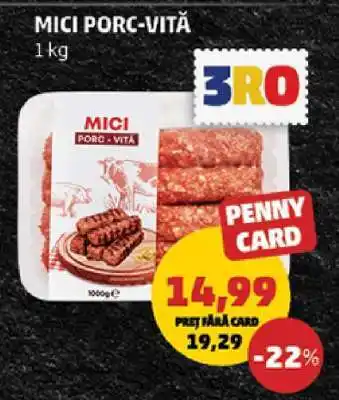 Penny Mici porc-vită Ofertă