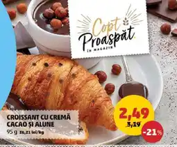 Penny Croissant cu cremă cacao și alune Ofertă