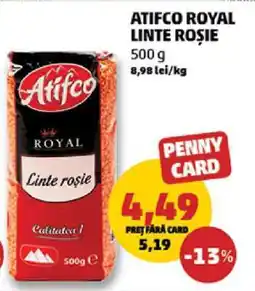 Penny ATIFCO ROYAL LINTE ROȘIE Ofertă