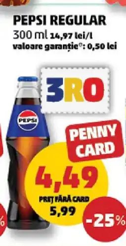 Penny PEPSI REGULAR Ofertă