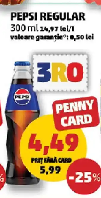 Penny PEPSI REGULAR Ofertă