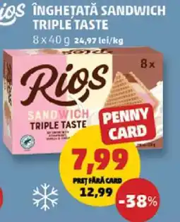 Penny Înghețată Sandwich Triple Taste Ofertă