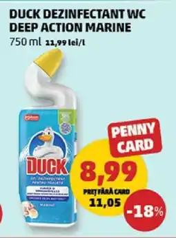 Penny DUCK DEZINFECTANT WC DEEP ACTION MARINE Ofertă