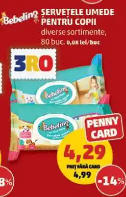 Penny Șervețele umede pentru copii Ofertă