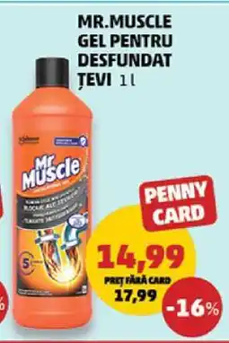Penny Mr. Muscle Gel pentru desfundat țevi 1L Ofertă
