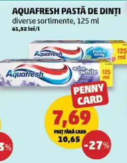 Penny AQUAFRESH Pastă de dinți Ofertă