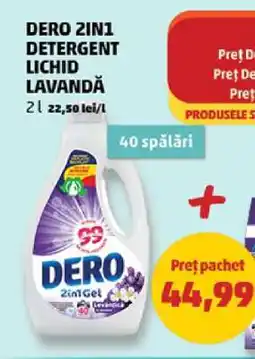 Penny DERO 2IN1 DETERGENT LICHID LAVANDĂ Ofertă