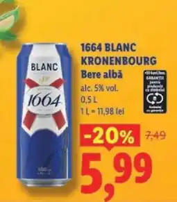Lidl 1664 BLANC KRONENBOURG Ofertă