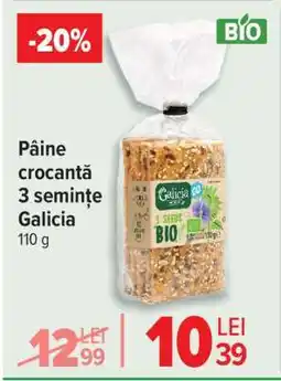 Carrefour Pâine crocantă 3 semințe Galicia Ofertă