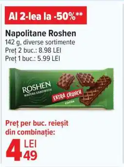 Carrefour Napolitane Roshen Ofertă