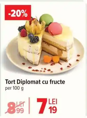 Tort Diplomat cu Fructe