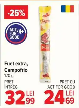 Carrefour Fuet extra Campofrio Ofertă