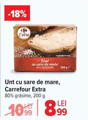 Carrefour Unt cu sare de mare Carrefour Extra Ofertă