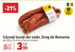 Carrefour Cârnați tocați din satâr, Drag de România Ofertă