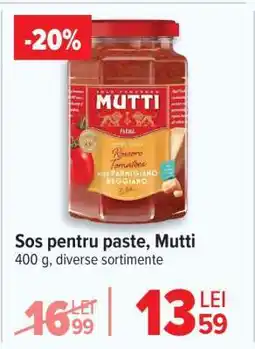 Carrefour Sos pentru paste, Mutti Ofertă