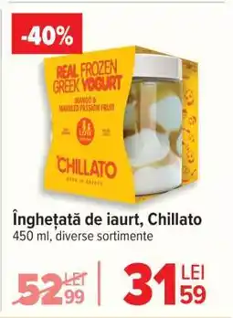 Carrefour Înghețată de iaurt, Chillato Ofertă