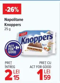 Carrefour Napolitane Knoppers Ofertă