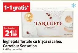 Carrefour Înghețată Tartufo cu frișcă și cafea, Carrefour Sensation Ofertă