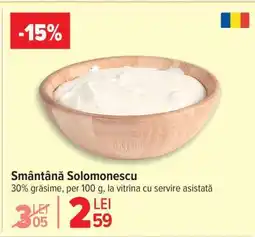 Carrefour Smântână Solomonescu Ofertă