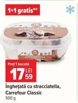 Carrefour Înghețată cu stracciatella, Carrefour Classic Ofertă