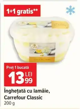 Carrefour Înghețată cu lămâie Carrefour Classic Ofertă