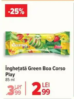 Carrefour Înghețată Green Boa Corso Play Ofertă