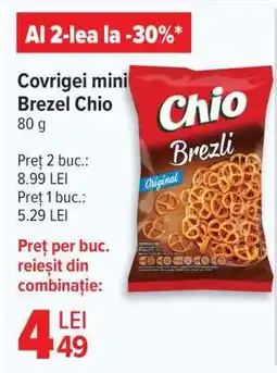 Carrefour Covrigei mini Brezel Chio Ofertă