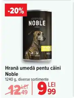 Carrefour Hrană umedă pentru câini Noble Ofertă