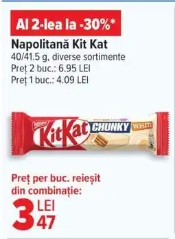 Carrefour Napolitană Kit Kat Ofertă