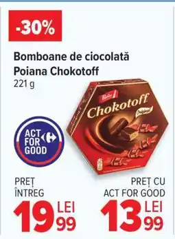 Carrefour Bomboane de ciocolată Poiana Chokotoff Ofertă
