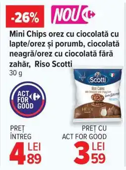 Carrefour Mini Chips orez cu ciocolată Ofertă