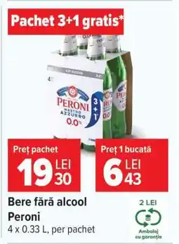 Carrefour Bere fără alcool Peroni Ofertă