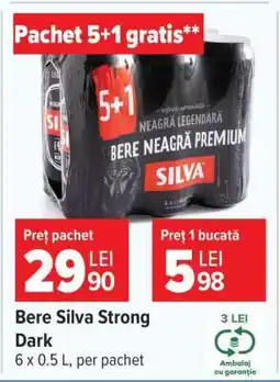 Carrefour Bere Silva Strong Dark Ofertă
