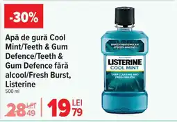 Carrefour Apă de gură Cool Mint/Teeth & Gum Defence/Fresh Burst, Listerine Ofertă