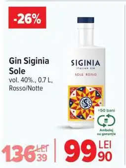 Carrefour Gin Signia Sole Ofertă