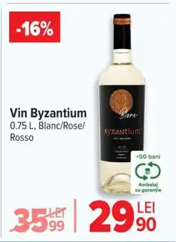 Carrefour Vin Byzantium Ofertă