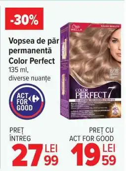 Carrefour Vopsea de păr permanentă Color Perfect Ofertă