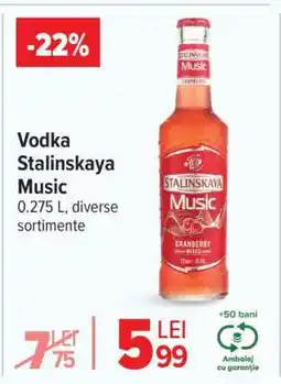 Carrefour Vodka Stalinskaya Music Ofertă