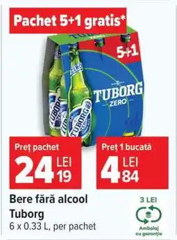 Carrefour Tuborg Zero Ofertă
