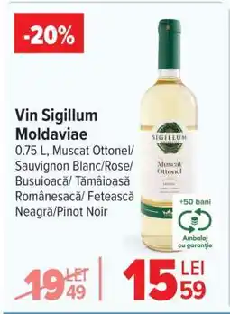 Carrefour Vin Sigillum Moldaviae Ofertă