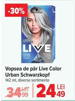 Carrefour Vopsea de păr Live Color Urban, Schwarzkopf Ofertă
