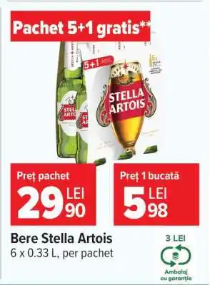 Carrefour Bere Stella Artois Ofertă