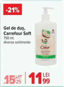 Carrefour Gel de duș Carrefour Soft Ofertă