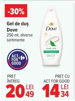 Carrefour Gel de duș Dove Ofertă