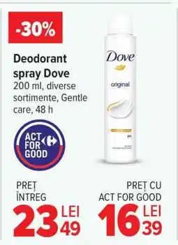 Carrefour Deodorant spray Dove Ofertă