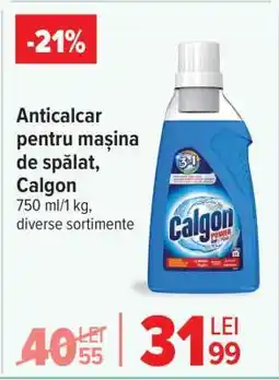 Carrefour Anticalcar pentru mașina de spălat, Calgon Ofertă