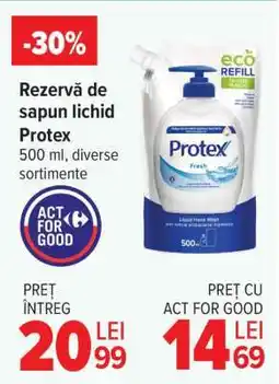 Carrefour Rezervă de săpun lichid Protex Ofertă