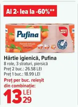 Carrefour Hârtie igienică, Pufina Ofertă