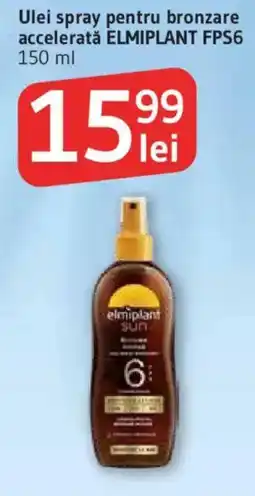 Supeco Ulei spray pentru bronzare acceleratǎ ELMIPLANT FPS6 Ofertă