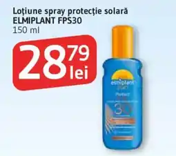 Supeco Loţiune spray protecție solară ELMIPLANT FPS30 Ofertă